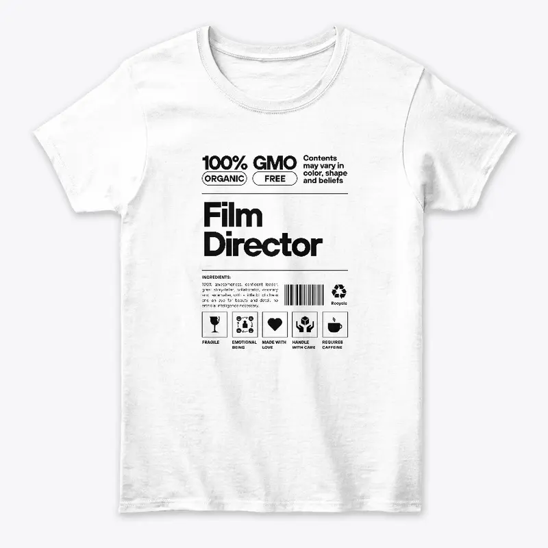 Film Director on White Background