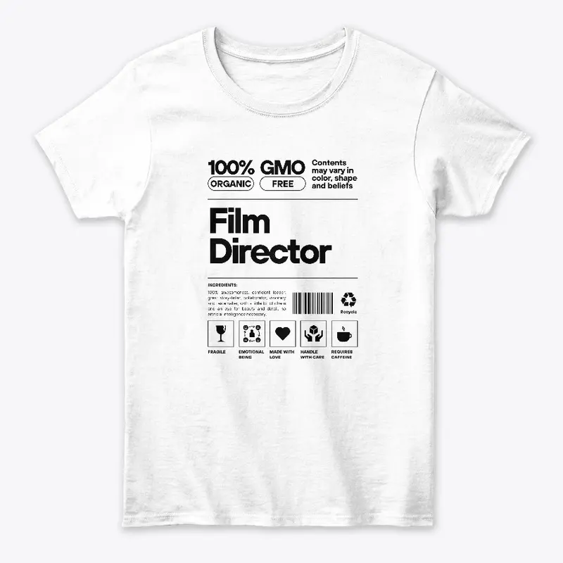 Film Director on White Background